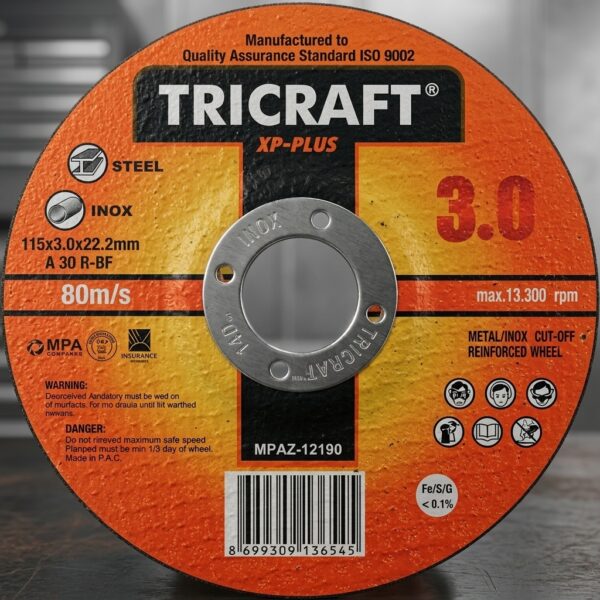Tricraft XP-Plus 115 mm Metal ve Inox Kesici Taş