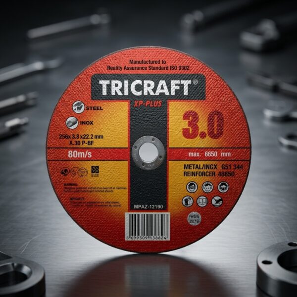 Tricraft XP-Plus 256x3.8x22.2 mm Metal ve Inox Kesici Taş