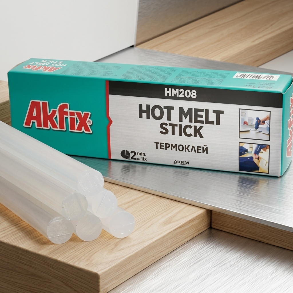8699396002501.jpg Akfix HM208 Mum Silikon Yapıştırıcı Çubuk 1 Kg - Görsel 1