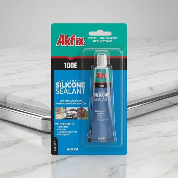 Akfix 100E 50 ml Şeffaf Universal Silikon
