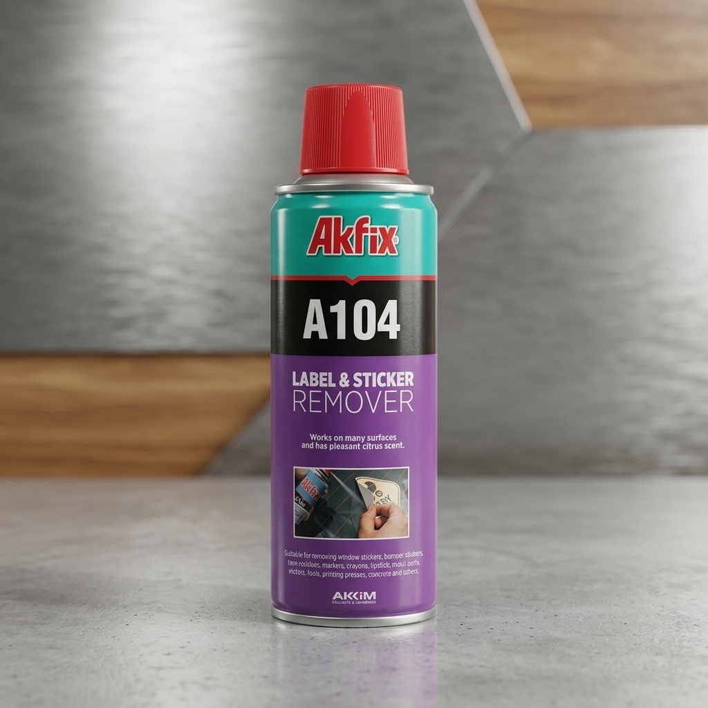 8699396063731.jpg Akfix A104 Etiket ve Yapışkan Sökücü Sprey 200 ml - Görsel 1