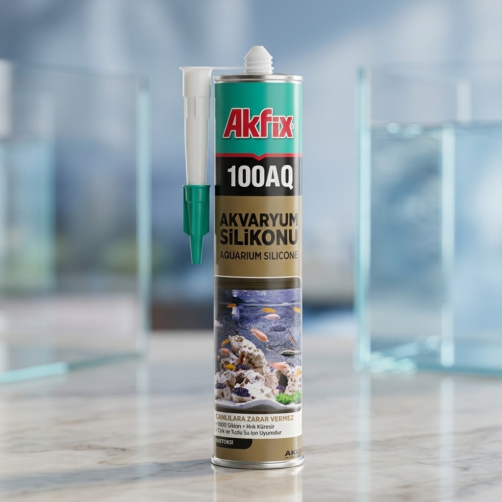 8699396070340.jpg Akfix 100AQ Akvaryum Silikonu 280 ml - Görsel 1