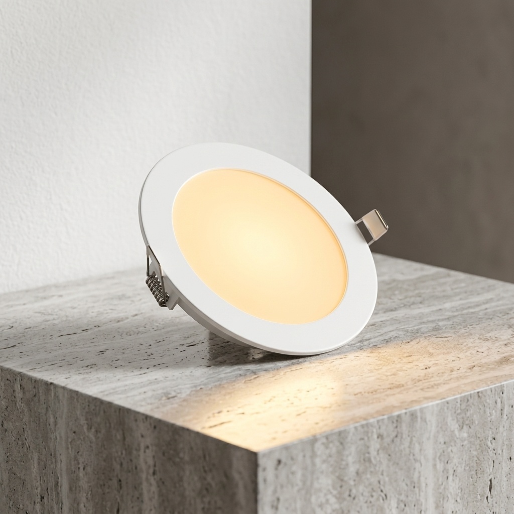 8699982480256.jpg NicaLuce 12W Slim Yuvarlak LED Panel Sıva Altı Spot Lamba 3200K - Görsel 1