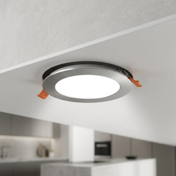 Nisaluce 6W Slim Sıva Altı Yuvarlak LED Panel 6500K Beyaz Işık