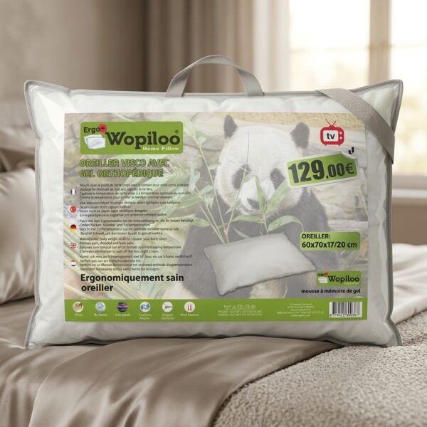 Wopillo 60x70 cm Visco Jel Dolgulu Ortopedik Yastık