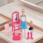 Anlily Fashion Girl Bebek ve Makyaj Masası Oyun Seti