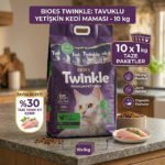 Bioes Twinkle Tavuklu Yetişkin Kedi Maması 10 kg (10x1 kg) – Ekonomik Tam Beslenme