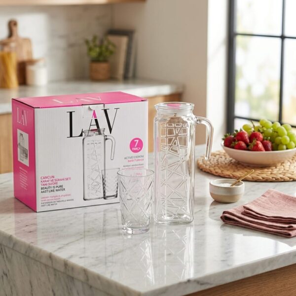 LAV MEVSIM SET 7 ADET , 1 BLOOM , 6 MEVSİM ,1 SULUK 1200C , 6 BARDAK 205 CC
