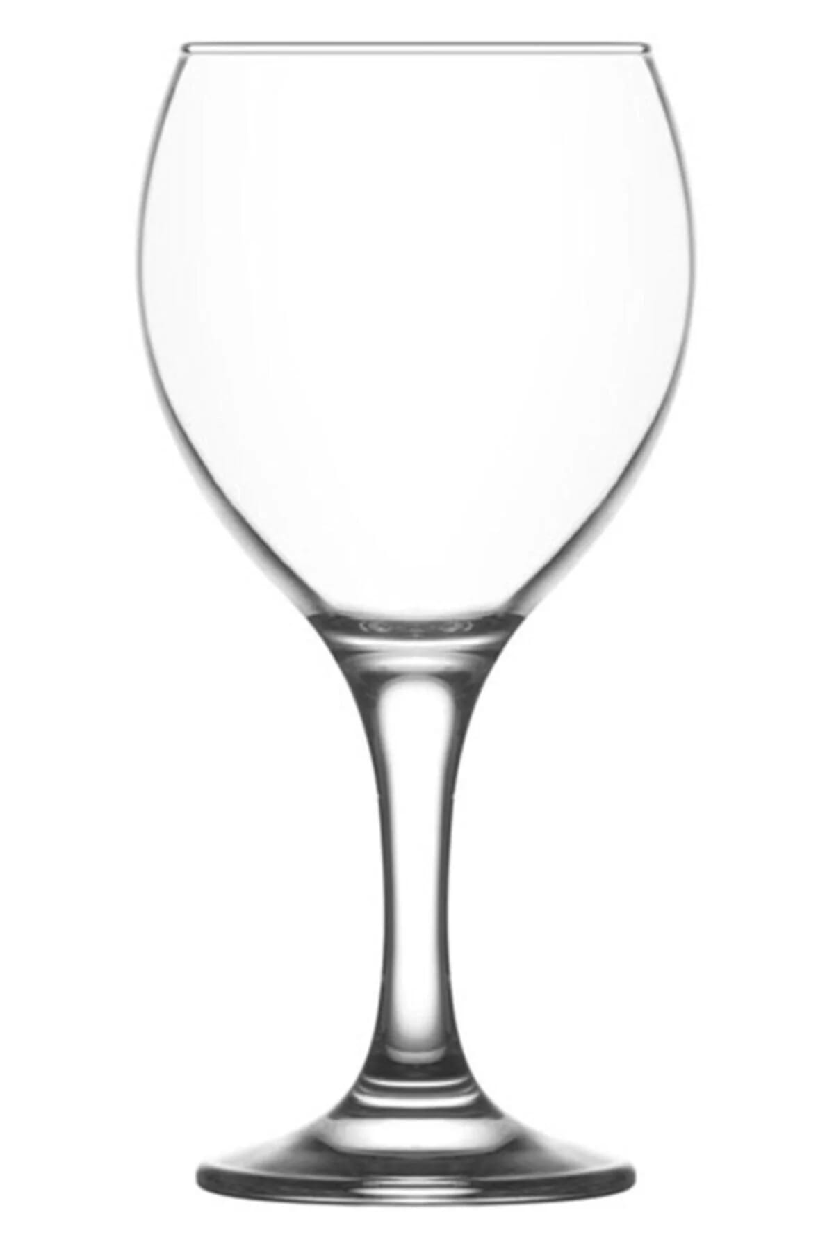 image1-1072 LAV Ayaklı Şarap Bardağı Misket 3'lü Goblet 365 CC Mıs560 - Görsel 1