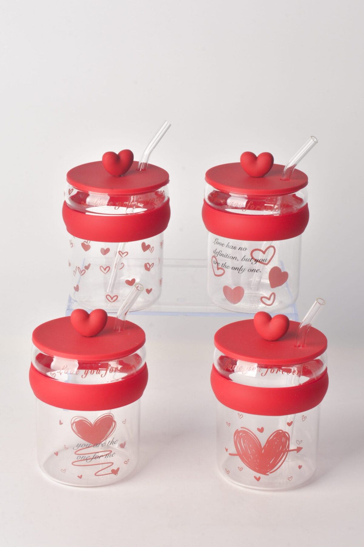 TOHANA KALPLI PIPETLI CAM KUPA THN77483 - Görsel 1
