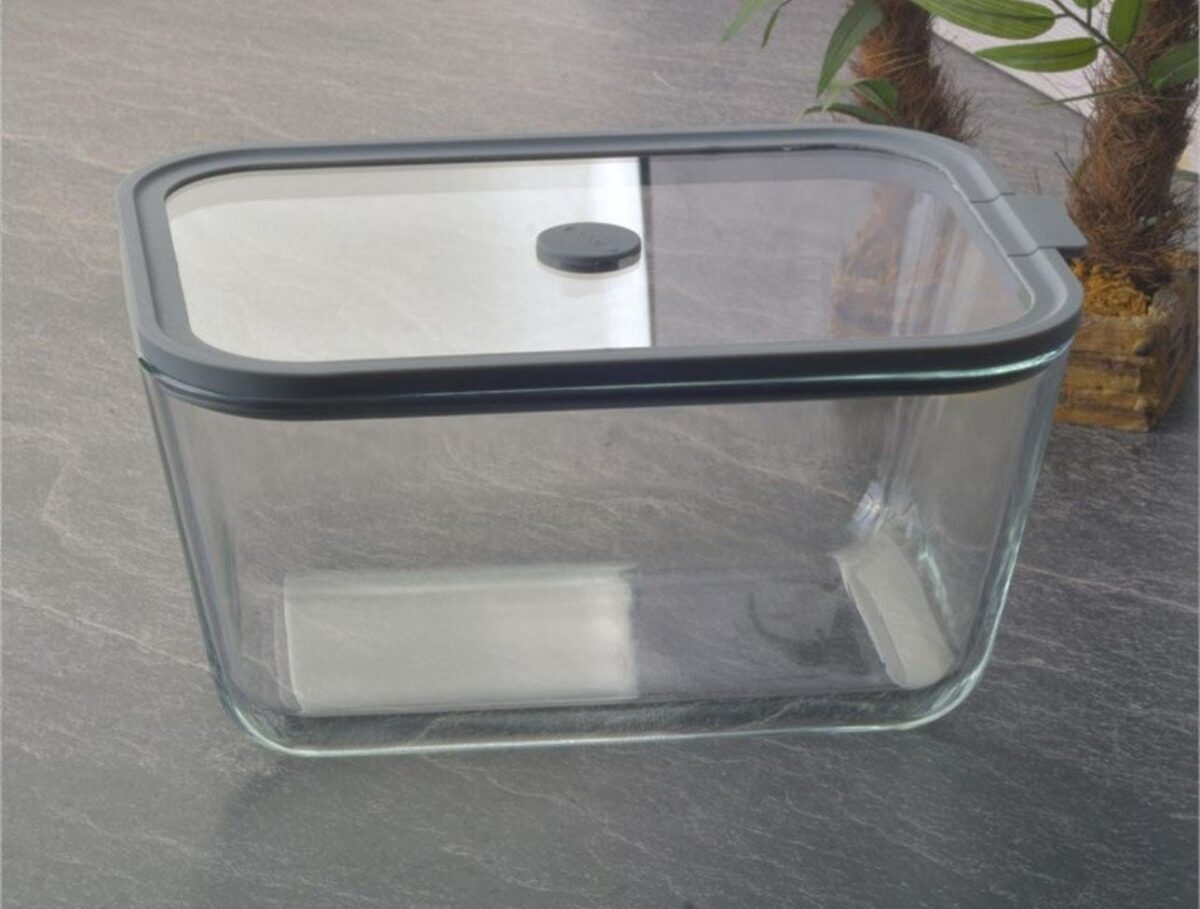 TOHANA SILIKON CAM KAPAKLI SAKLAMA KABI 2700 ML - Görsel 1