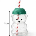 GOGY BEAR-CAM BARDAK PİPETLİ 500 ml