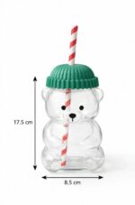 GOGY BEAR-CAM BARDAK PİPETLİ 500 ml