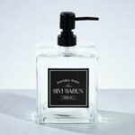 KRD Home Otantik Cam Sıvı Sabunluk , Dekoratif , 1000 ml