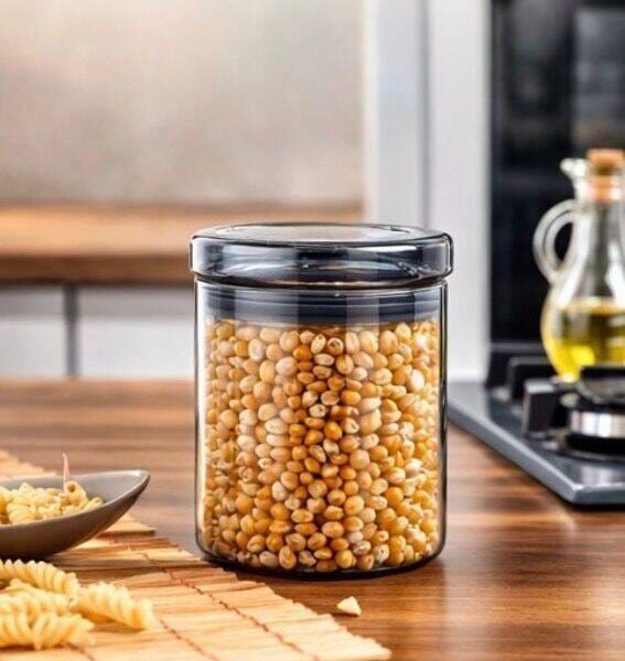 COOKER 0.8 LT YUVARLAK BOROSİLİKAT CAM KAVANOZ