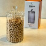 ZBERN Cam Kapaklı Çay Şeker Kahve Tuz Kavanozu - 500 ml