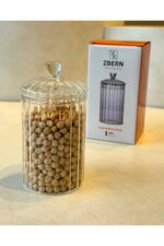 ZBERN Cam Kapaklı Çay Şeker Kahve Tuz Kavanozu - 500 ml
