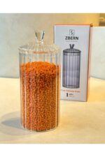 ZBERN Cam Kapaklı Çay Şeker Kahve Tuz Kavanozu - 750 ml
