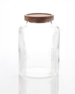 MIEN-1S12 Ahşap Kapaklı Cam Kavanoz 1800 ML