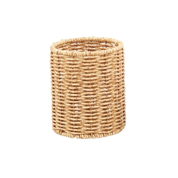Mien Rattan Dekoratif Saksı Çok Amaçlı Kalemlik 11x11 cm