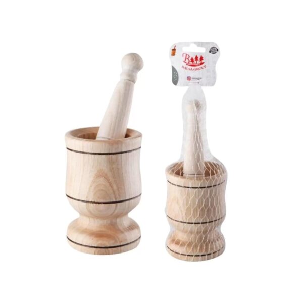 BALSA Orta Boy Ahşap Havan Fileli Royaleks BLS9008