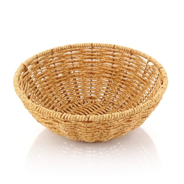 Mien 1576 Doğal Rattan Yuvarlak Ekmek Sepeti 22 cm