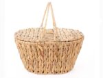 Mien CAC-11 Hasır Kapaklı Oval Sepet 39x28x20 cm
