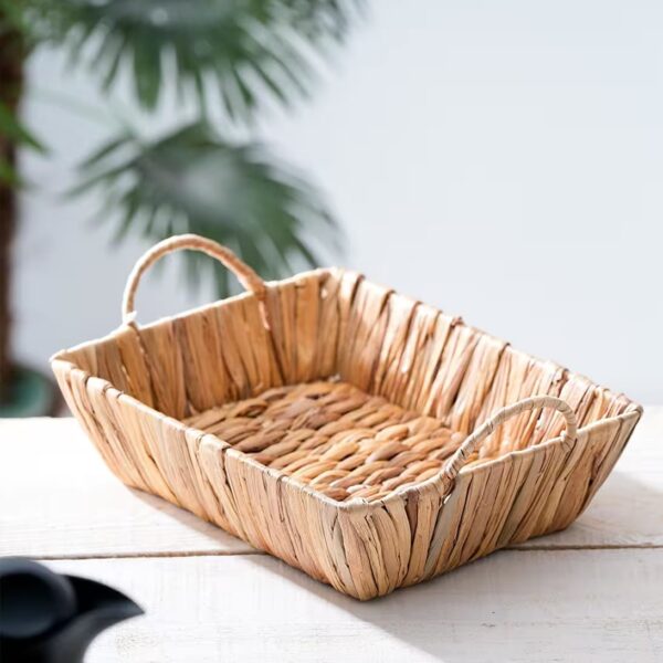 Acar Wicker Doğal Hasır Ekmek Sepeti 29x23x8 cm