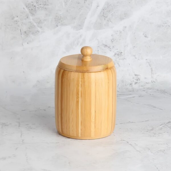 Mien 805 Bambu Kapaklı Kavanoz 9x12 cm