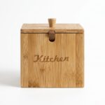 Molino Bambu Kare Kaşıklı Baharatlık 12x12 cm