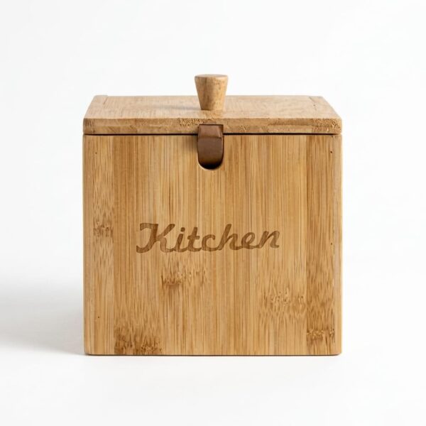 Molino Bambu Kare Kaşıklı Baharatlık 12x12 cm