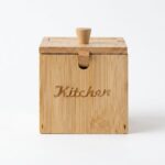 Molino Bambu Kare Kaşıklı Baharatlık 10x10 cm MLN-30458
