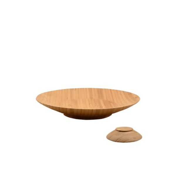 Mien 7B217 Yuvarlak Bambu Tabak 18x4 cm