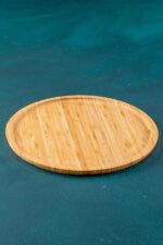 EGE-6208 Yuvarlak Bambu Tabak 30x30 cm