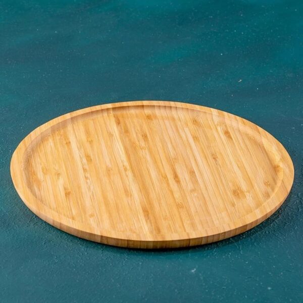 EGE-6208 Yuvarlak Bambu Tabak 30x30 cm