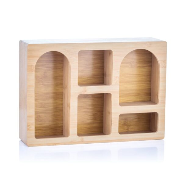 Mien MIEN-1356 Bambu Dekoratif Raf Çok Amaçlı Organizer 40x28 cm