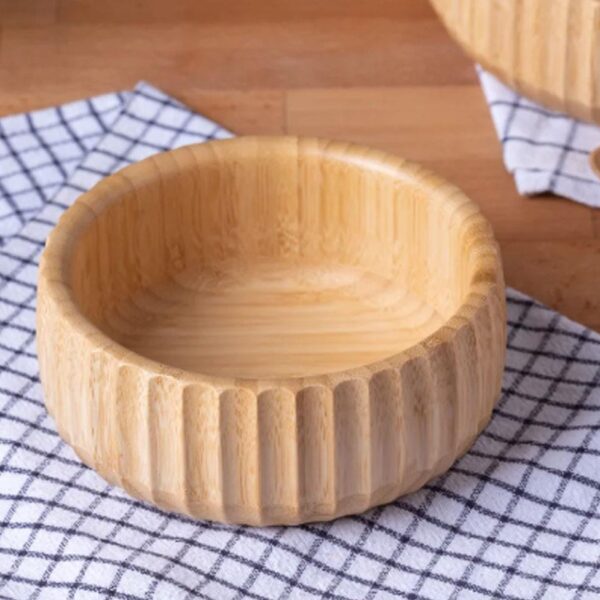 MIEN-7B00 11 cm Curve Doğal Bambu Kase