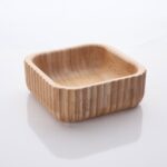 Mien 14 cm Kare Curve Bambu Çerezlik