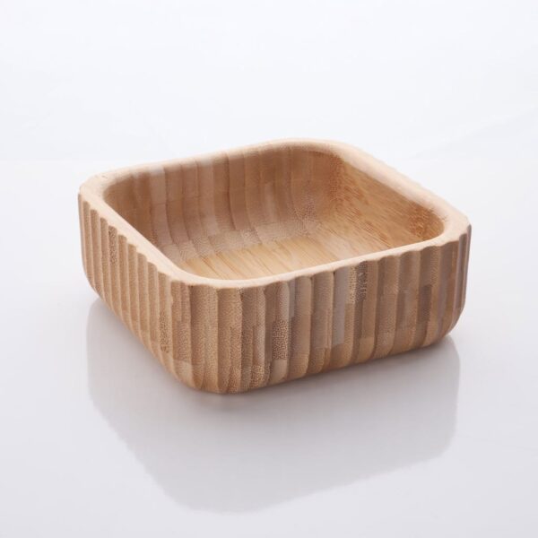 Mien 14 cm Kare Curve Bambu Çerezlik