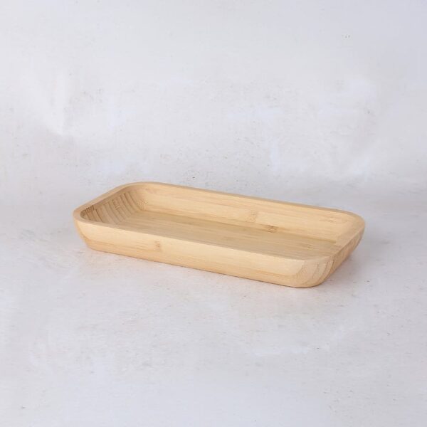 MIEN-1434 Dikdörtgen Bambu Sunum Kasesi Servis Tabağı 25x13 cm