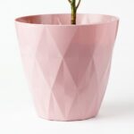Violet 10 Lt Prizma Saksı Pembe