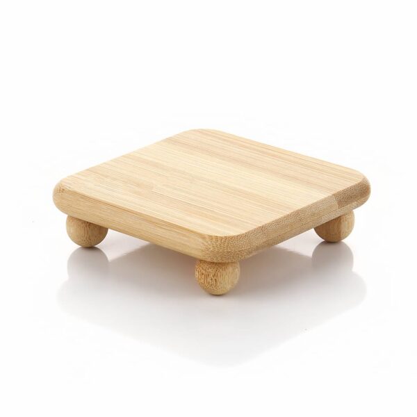 Mien 1568 Ayaklı Kare Bambu Mini Sunumluk
