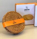 ZBERN 3'lü Rattan Bardak Altlığı Fincan Kupa Matı 10x10 cm
