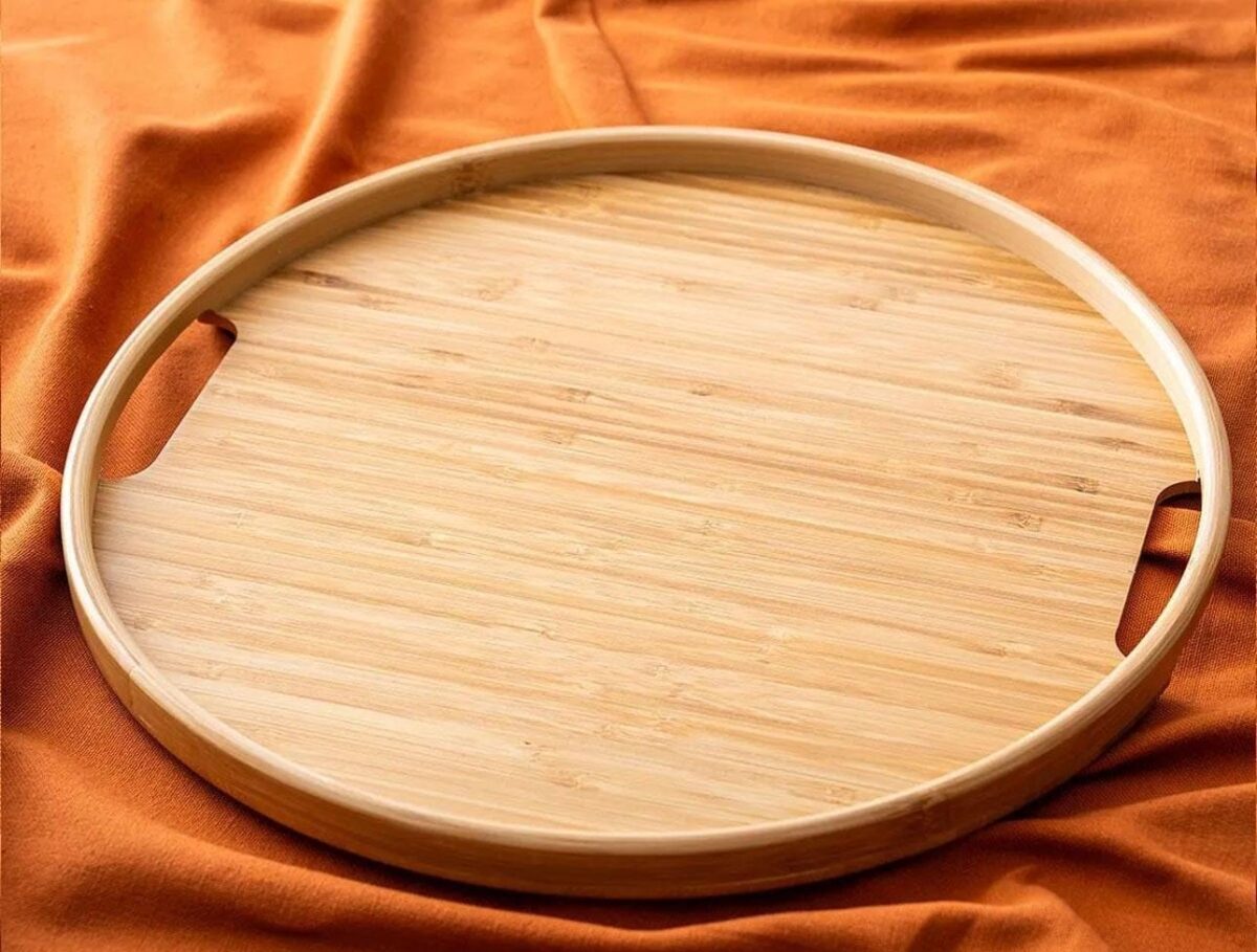 image1-1763 Acar Doğal Bambu Sunum Tepsisi 35 cm - Görsel 1