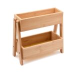 MIEN-7B52 Bambu 2 Katlı Mutfak Organizeri 27x12x25 cm