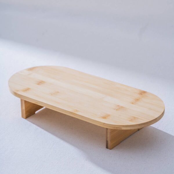 Bambu Ayaklı Oval Sunumluk - 39.5 cm EGE-6224