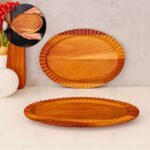 MİEN AKASYA OVAL BÜYÜK 27CM TIRTIKLI KAYIK KAHVALTILIK SERVİS (7B206)