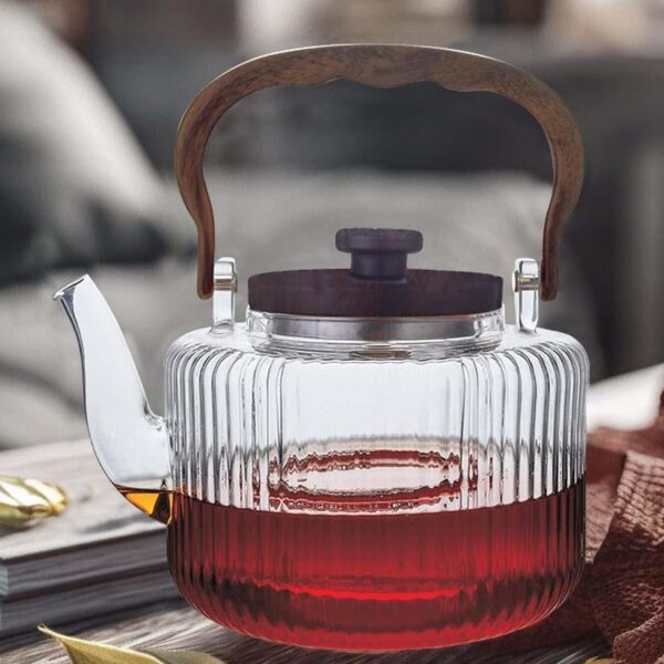 Paçi Milla 1200 ml Akasya Saplı Cam Demlik 401373