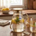 DELİSOGA Metal Kapaklı Füme Cam Sürahi 1,9 Litre