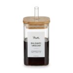 Perotti Cubes Borosilikat 290 ml Bambu Kapaklı Yağlık Sirkelik 6x10 cm